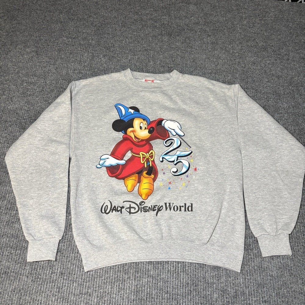 Vtg. Walt Disney World 1996 25th Anniversary Sweater Size Small